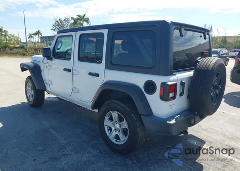 2021 Jeep Wrangler Unlimited Sport S 4X4 z USA, uszkodzony, nr VIN 1C4HJXDN9MW544773